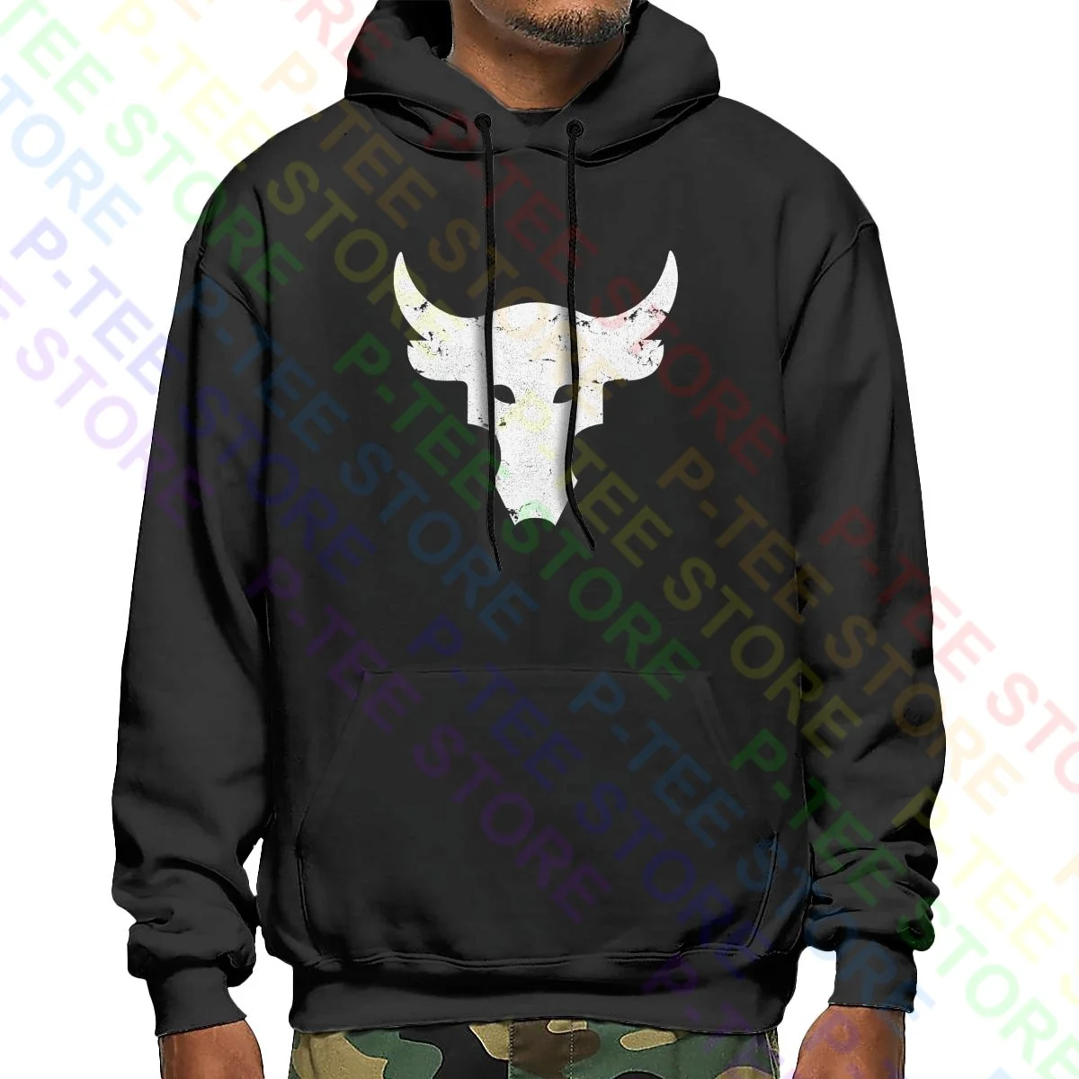 Dwayne Johnson Brahma Bull Tattoo Hoodie Sweatshirts Hoodies Rare Trend Novelty Best Quality