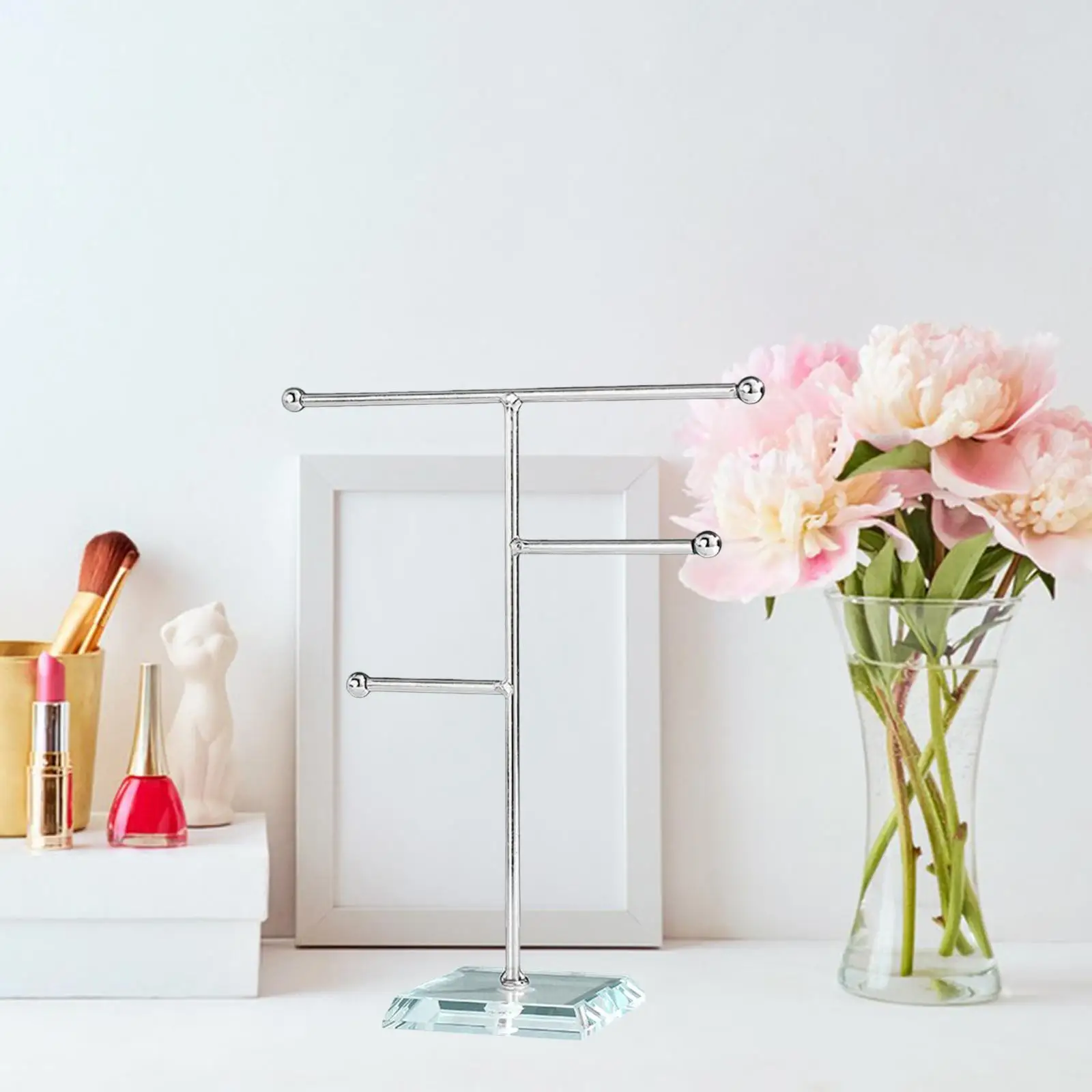 Jewelry Shelf Jewelry Stand with Base Necklace Holder Exquisite Jewelry Holder