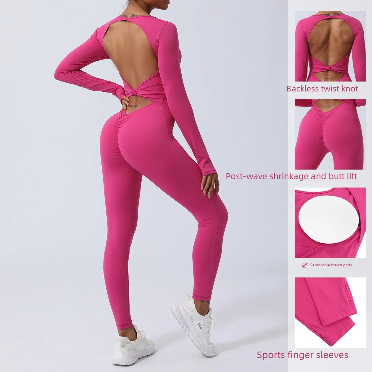 Women Long Sleeve Yoga Jumpsui - Pilates Yoga One review and price