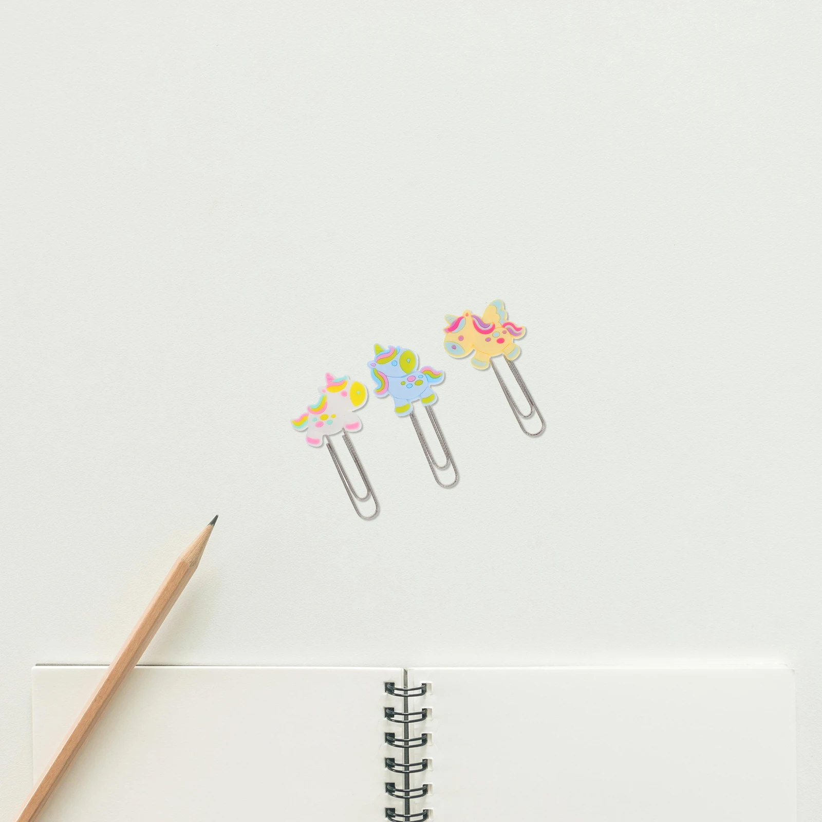 

3 Pcs Cute Bookmark Holder Clip Big Binder Paper Cartoon Animal Stationery School Essential Kid Friendly Smooth