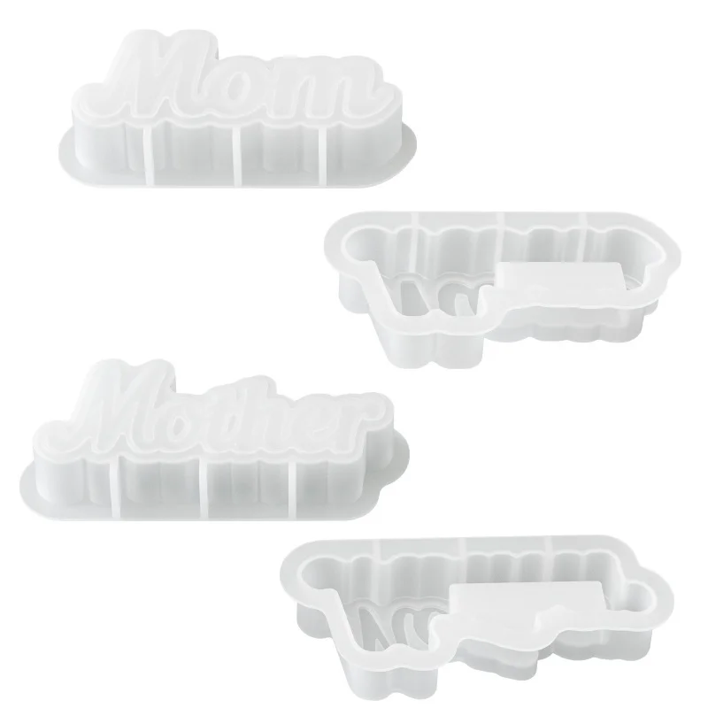 Letter Shape Vase Plaster Silicone Mold DIY English Alphabet Desktop Ornament Resin Molds Candle Aroma Gypsum Container Making view 5