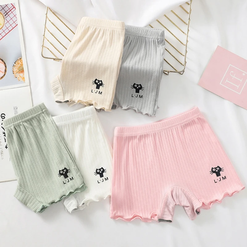 

Cute Cat Kids Panties Chirdren's Underwear Lovely Toddler Briefs Adorable Pants Baby Dots Cotton Underpants Solid Girls Shorts