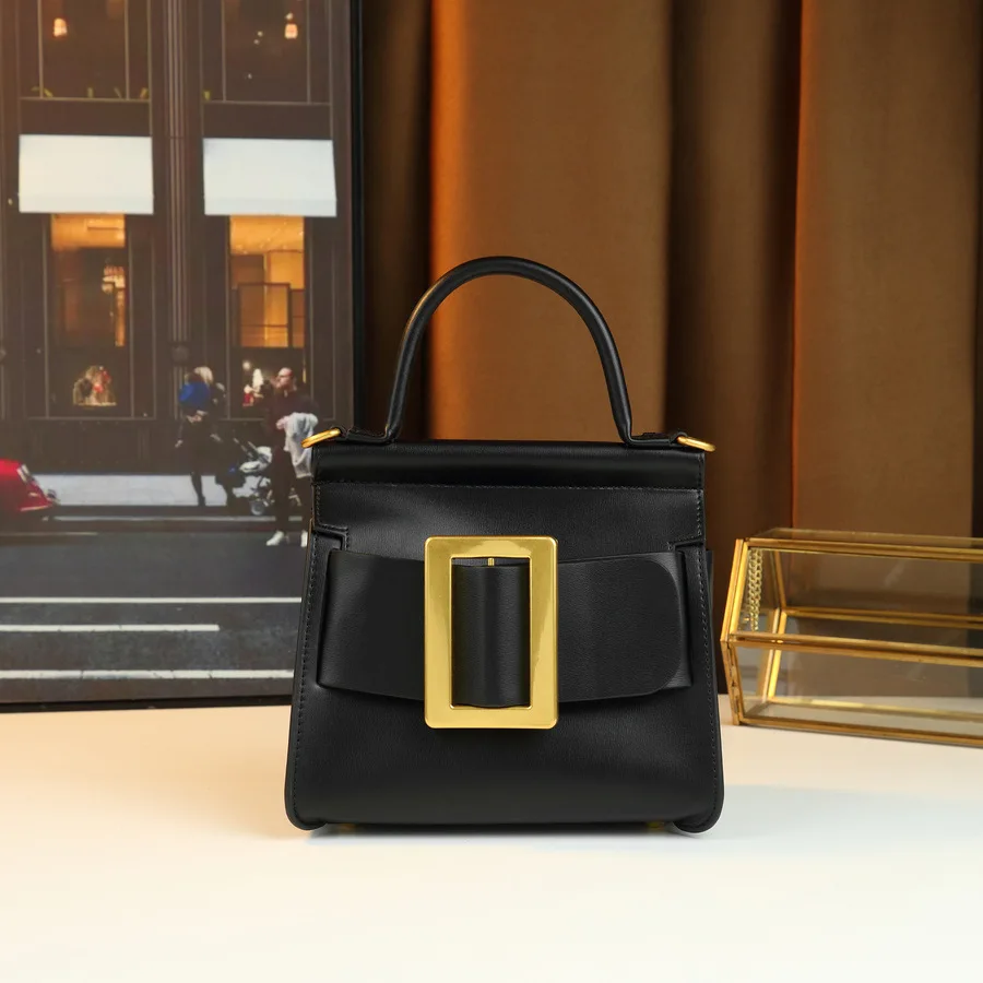 

Элегантная сумка-тоут с логотипом для женщин, классическая стильная сумка через плечо, минималистичная дизайнерская кожаная сумка-мессенджер.