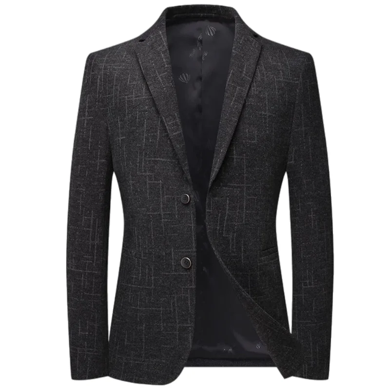 The New Products Mainly Promote Solid Color High-end Business Personality Single-breasted Light Luxury Fashion Loose Men's Suits