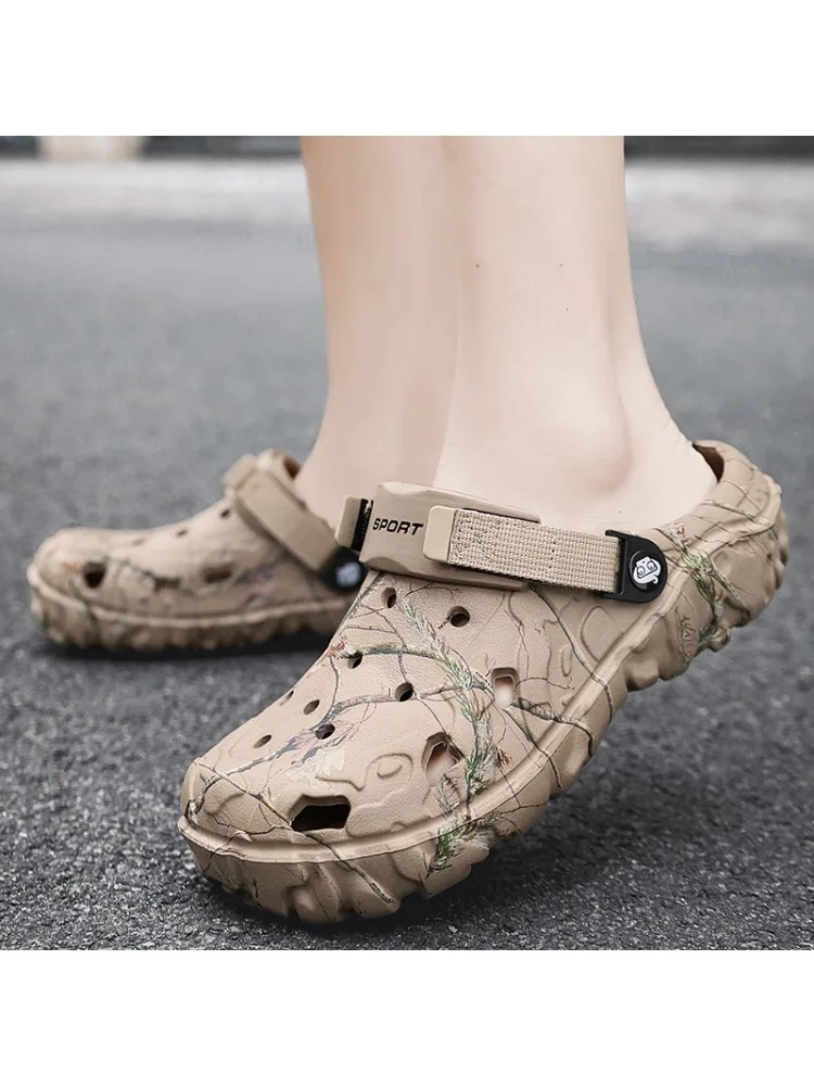 Sommer Herren Sandalen Haus- und Gartenschuhe Bequeme Leichte EVA-Hausschuhe Rutschfeste Weiche Sohle Indoor Flip-Flops Outdoor Clogs