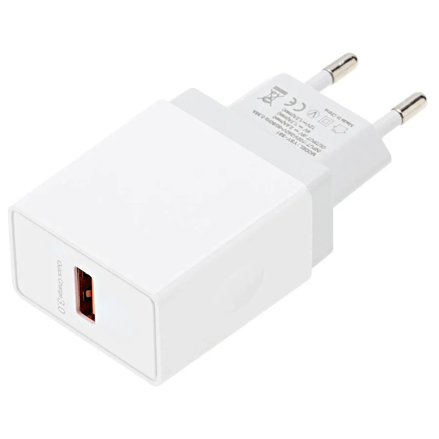 EU Plug Quick Charge 3.0 15W USB Wall Charger Universal Travel Power Adapter Charging for iPhone Samsung Xiaomi