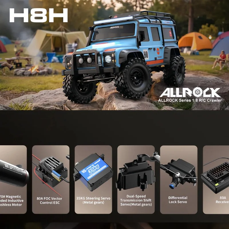

New Mjx H8h 1/8 Huanran Edition Remote Control Car Toy Model Electric Climbing Off Road Vehicle Male Festival Gift