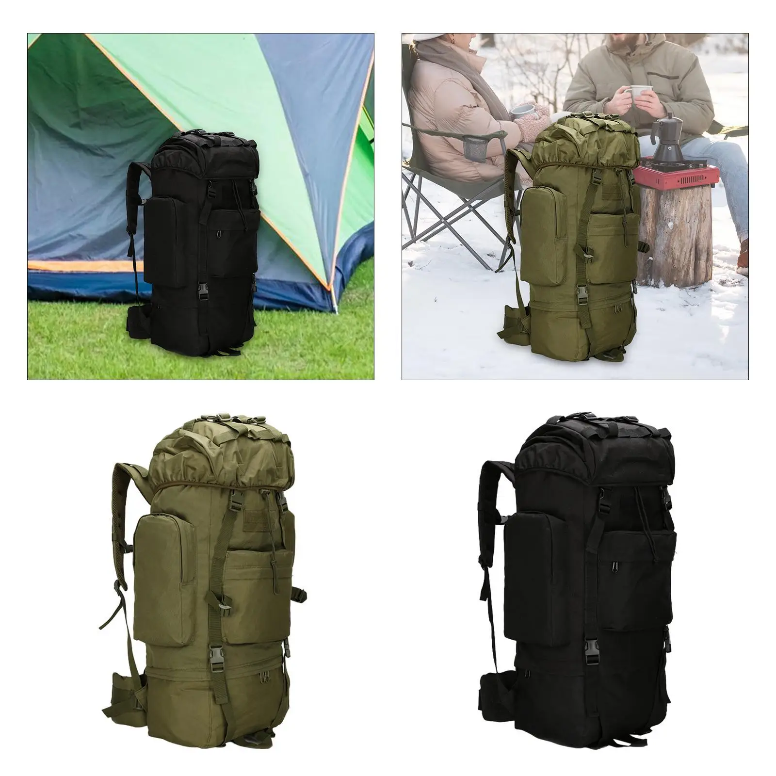 Mochila de montanhismo para camping, escalada e caminhadas mochila, bolsa de viagem para homens e mulheres, mochila, caminhadas e ciclismo, 100 l