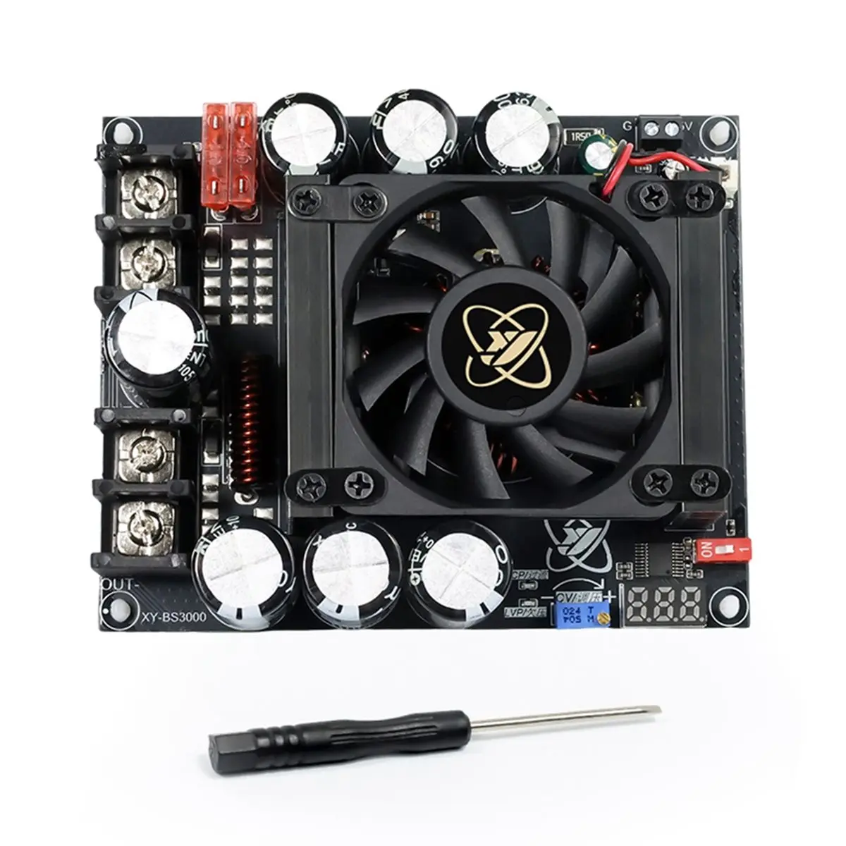 -[T176C Digital]DC 8-32V 900W 30A DC-DC Boost Converter Module Adjustable Step Up Power Supply Audio Amplifier Voltage Regulator