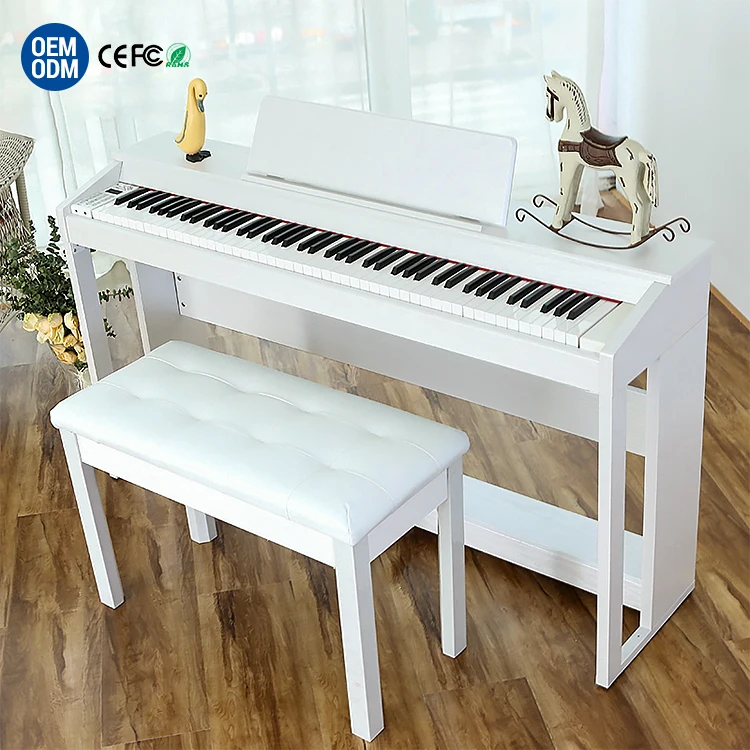 

Model 88-key Progressive Hammer Action Keyboard With MIDI, Digital Keyboard, 200 Rhythm for Beginners Electric Piano