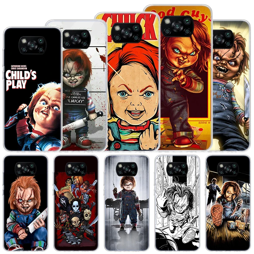 Cult of Chucky Child's Play Soft Case For Xiaomi Poco X6 X5 X4 X3 Nfc F6 F5 Pro Phone Cover F4 Gt F3 F2 F1 M5S M4 M3 M5 Funda Co