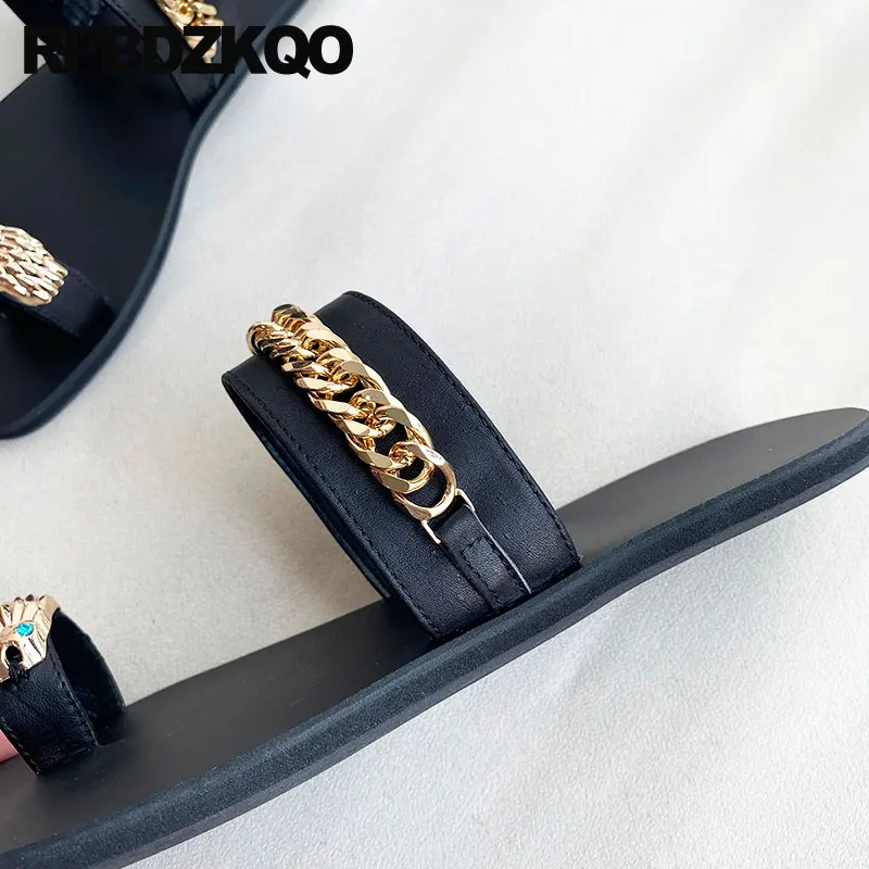 Shoes Y2k Punk Holiday Chain Nice Slides 45 Rock Plus Size Men China Wide Fit Toe Loop Summer Slippers Metal Flats Sandals Ring