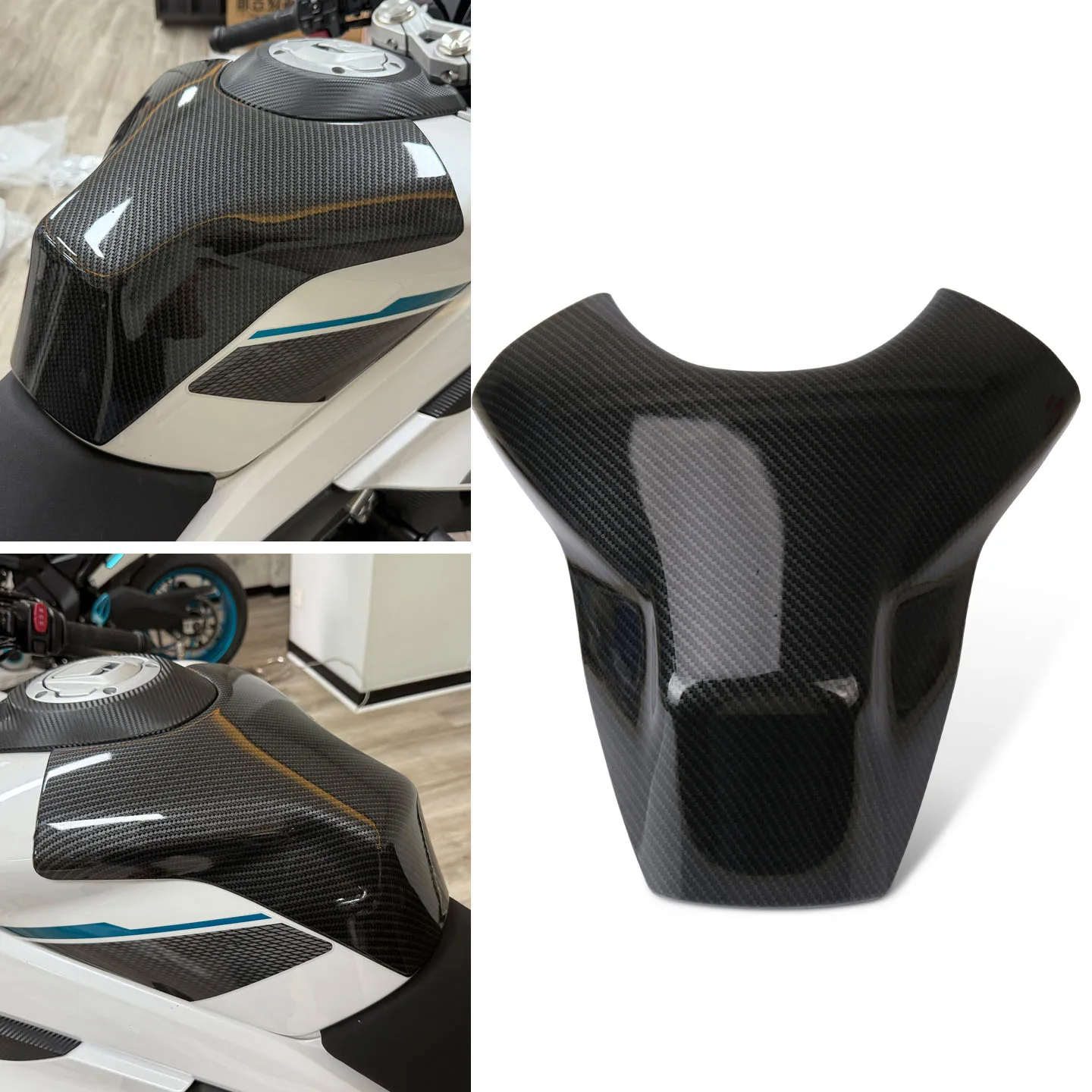 

Motorcycle Accessories Carbon Fiber Gas Fuel Tank Cover Protector For 450SR 450 SR 2022 2023 2024 2025