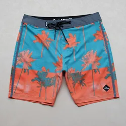 Top Quality Men Bermuda Boardshort Waterproof 4-way Strech Beach Surf Shorts Quic- dry Comfortable Gym Fitness Bodybuilding Pant