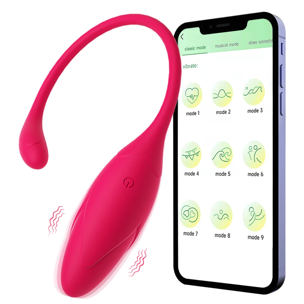 Vibrador con Control remoto por aplicación, huevo, estimulador de clítoris de 10 velocidades, masajeador Vaginal, masturbación portátil para adultos, juguete sexual para mujeres