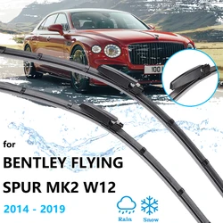 For Bentley Flying Spur MK2 W12 2014~2019 Front Wiper Blades Window Windshield Windscreen Cleaning Brushes Auto Replacement Part