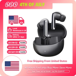 QCY MeloBuds Pro ANC Bluetooth 5.3 Earphones Wireless 46dB Hybrid ANC Hi-Res LDAC Earbuds 6 Mic Headphones 34H in-Ear Detection