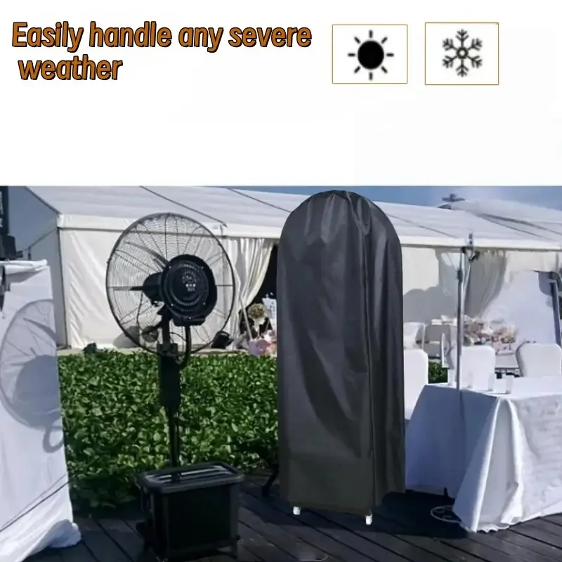 Heavy-Duty Large Waterproof Spray Fan Cover, Industrial Dustproof Outdoor Mist Fan Cover for Patio Water Tank, No Fan Included