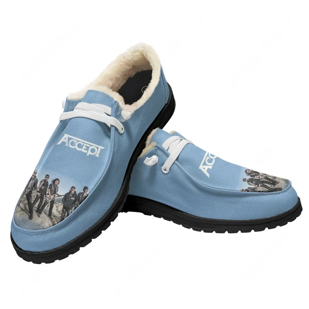 

Accept Band Velvet Flat Shoes Mens Womens Warm Casual Shoe Indoor Outdoor Light Shoes High Quality Fashion Custom Couple Shoes