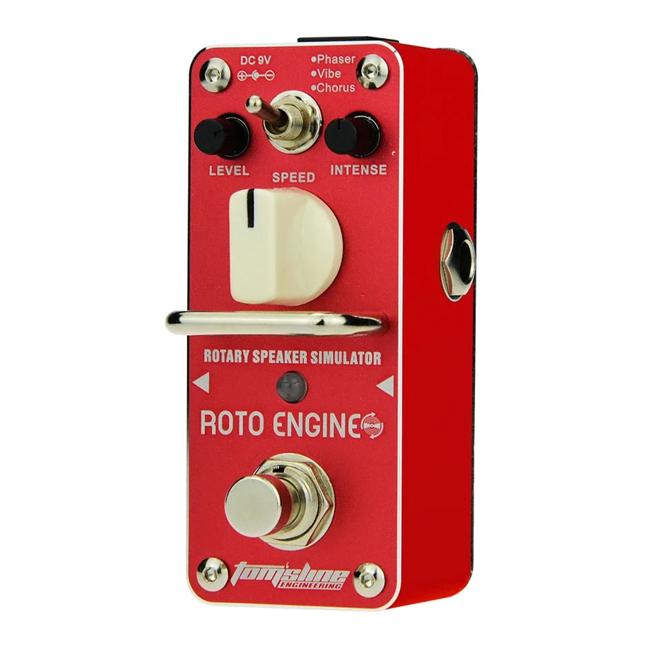 AROMA ARE-3 Roto Engine Rotary Speaker Simulator – 3-Mode Chorus/Vibrato/Phaser Mini Guitar Pedal with True Bypass