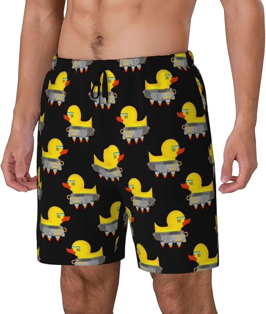 

Men'S Print Loose Fit Adjustable Drawstring Waistband Swim Shorts Suitable for Beach Vacation and Pool Swimming Vacation