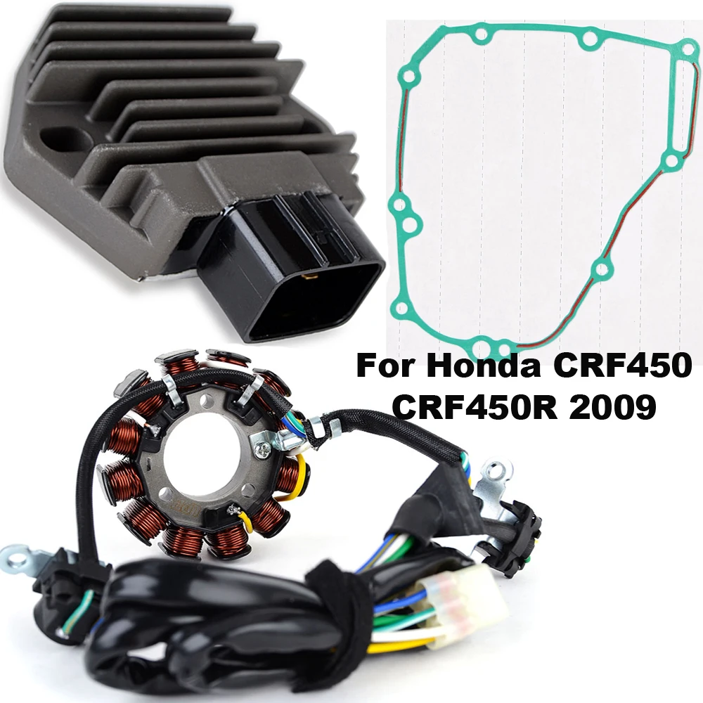 CRF 450 R Motorcycle Regulator Rectifier Stator Coil Gasket for Honda CRF450 CRF450R 2009 31120-MEN-A31 31600MENA31 11395MENA30