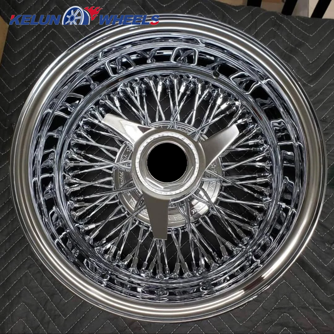 KELUN Brand 2023  Chrome Wire Wheels for Cars High Performance Spoke Wire Wheel