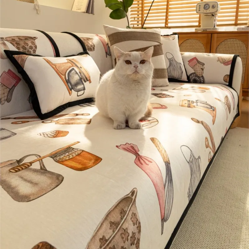 2025 جديد شوباكفير الشنيل كل موسم غرب كاوبوي أريكة العالمي أريكة حصيرة وسادة مسند الذراع غرفة المعيشة الأريكة الغلاف أريكة كيس وسادة #3