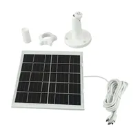 9W 5V Solar Panel with 3 in 1 Charging Cable for Low Power Battery Cameras IP66 Waterproof for All Weather Use