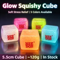 HOT Schylling Needoh Nice Cube Squishy Stress Toy Glow In The Dark Slow Rebound Sensory Glitter Pressure Relief For Adults Gifts 1