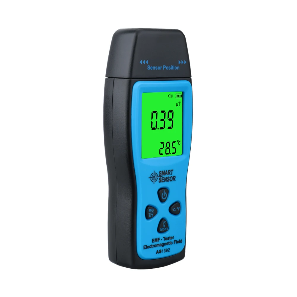 Medidor Digital EMF, Mini probador de radiación con pantalla LCD retroiluminada, detector de radiación de campo electromagnético, dosímetro