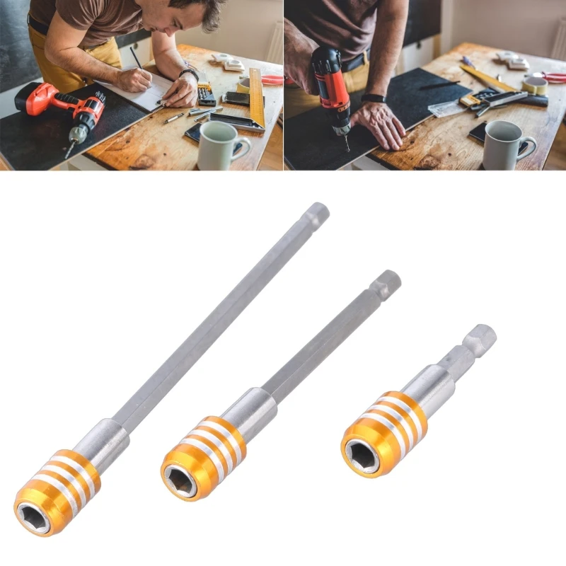 1/4 Inci Batang Rilis Cepat Bor Magnetik Obeng Bit Ekstensi Pemegang Dropship