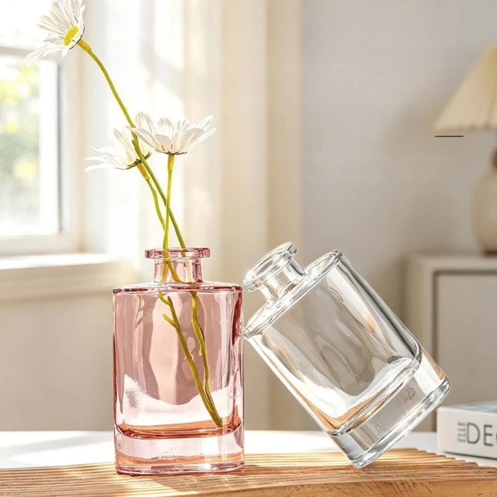 European Style Colored Glass Vase Water Nourishing Green Plants Bottles Creative Home  Wedding Table Centerpieces Decoration