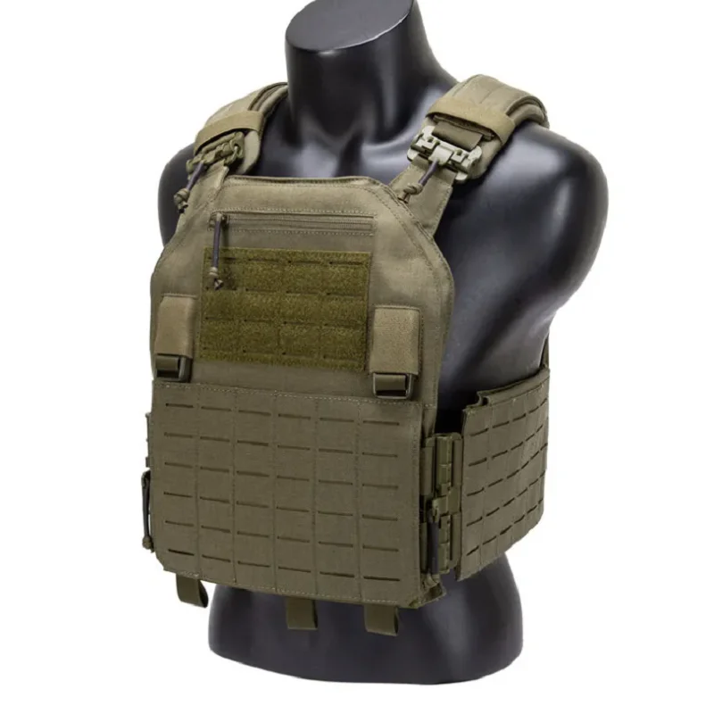 

1000d Nylon Chaleco Tactico Vest Ranger-Green Tactical Gear 25x30cm Plate Carrier Molle Tactical Vest for Outdoor Hunting