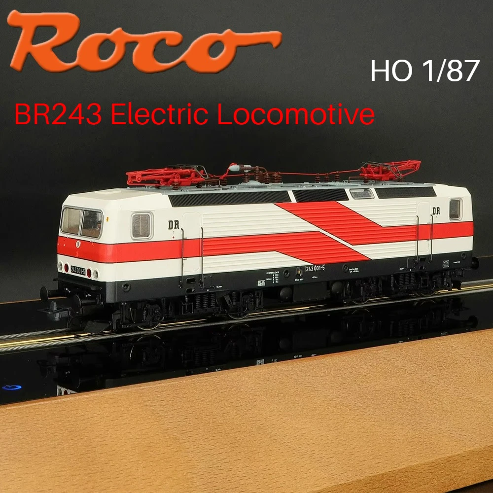 ROCO HO 1/87 Toy Train BR243 Four-Axle Electric Locomotive 7510025 Digital Sound Effect Train Model Boy Toy Gift