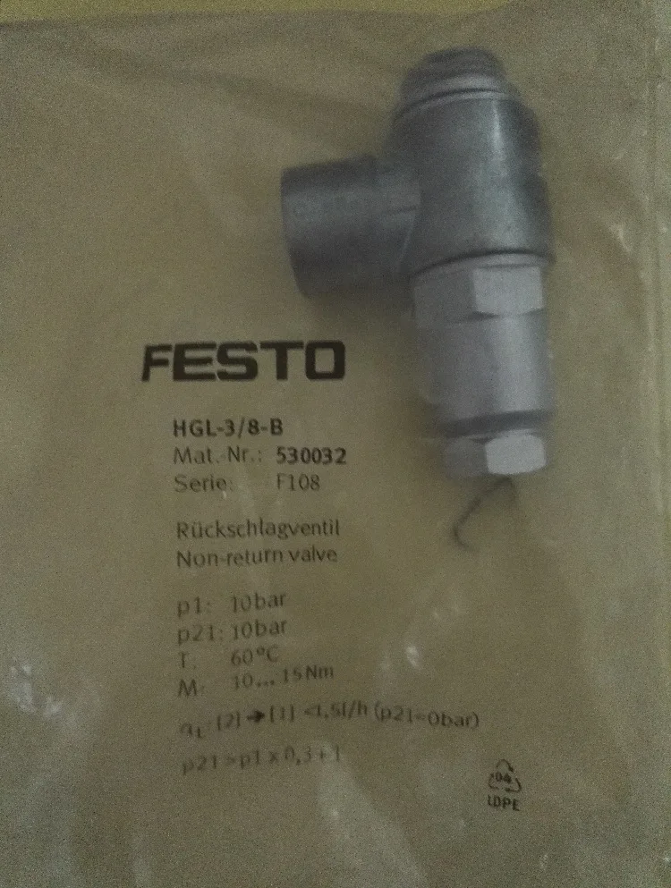 

FESTO FESTO pilot check valve HGL-3/8-B 530032