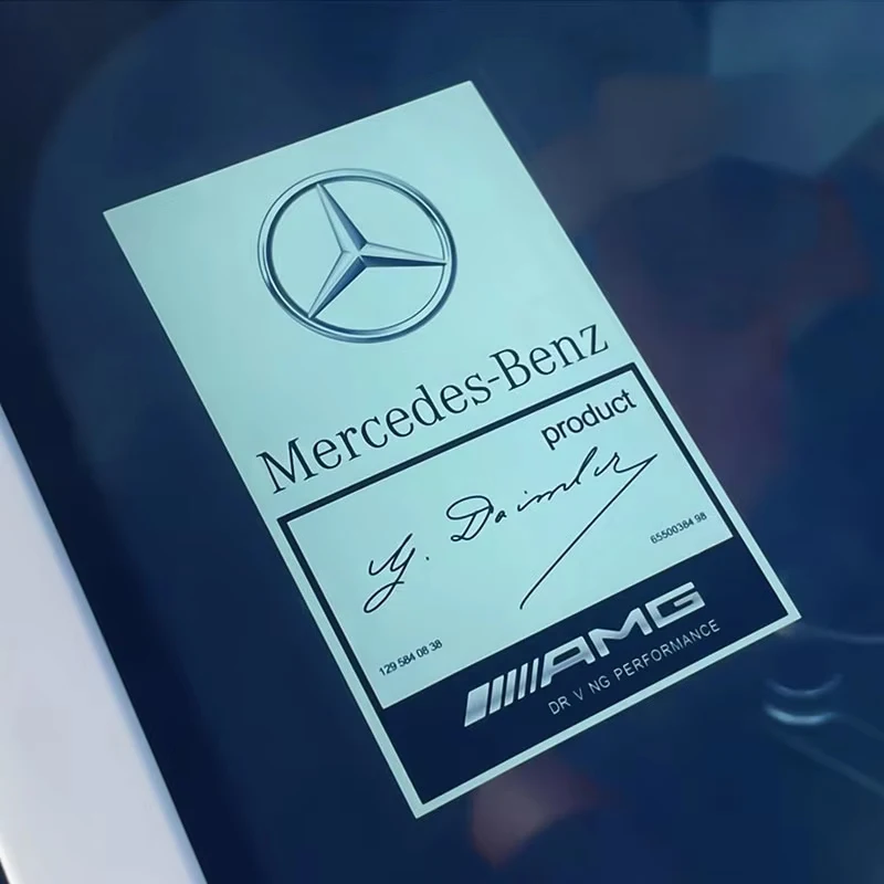 Car Front Windshield Static Sticker For Mercedes Benz AMG W204 W205 W203 W211 W212 W213 W201 W210 W124 W126 W140 W168 W169 W176