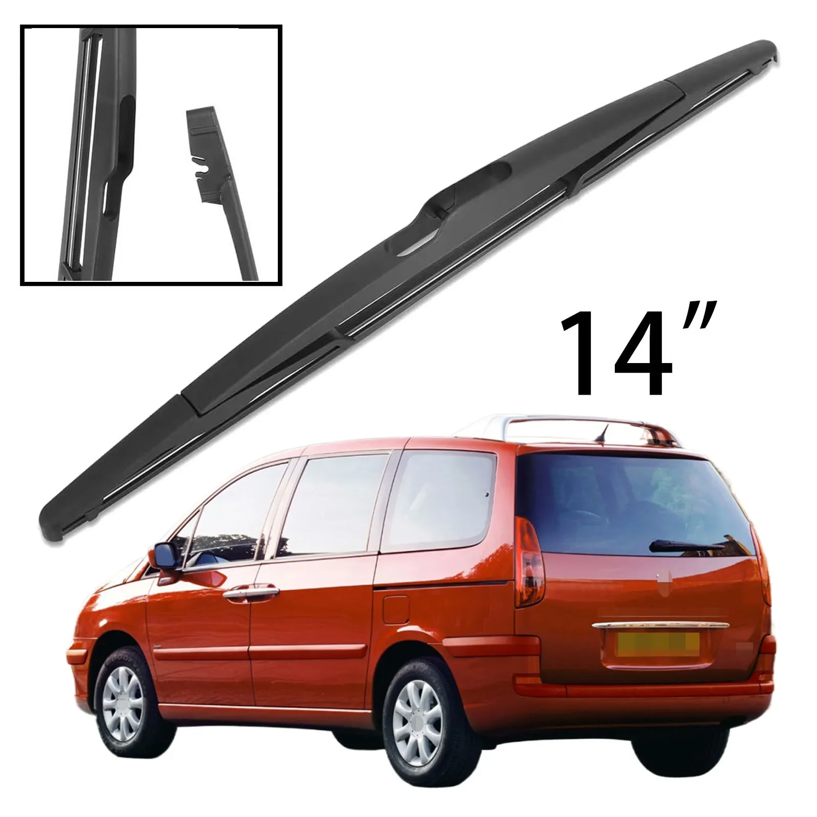 14 "tylna szyba spryskiwacz wycieraczki dla Peugeot 807 2002-2010 akcesoria samochodowe akcesoria