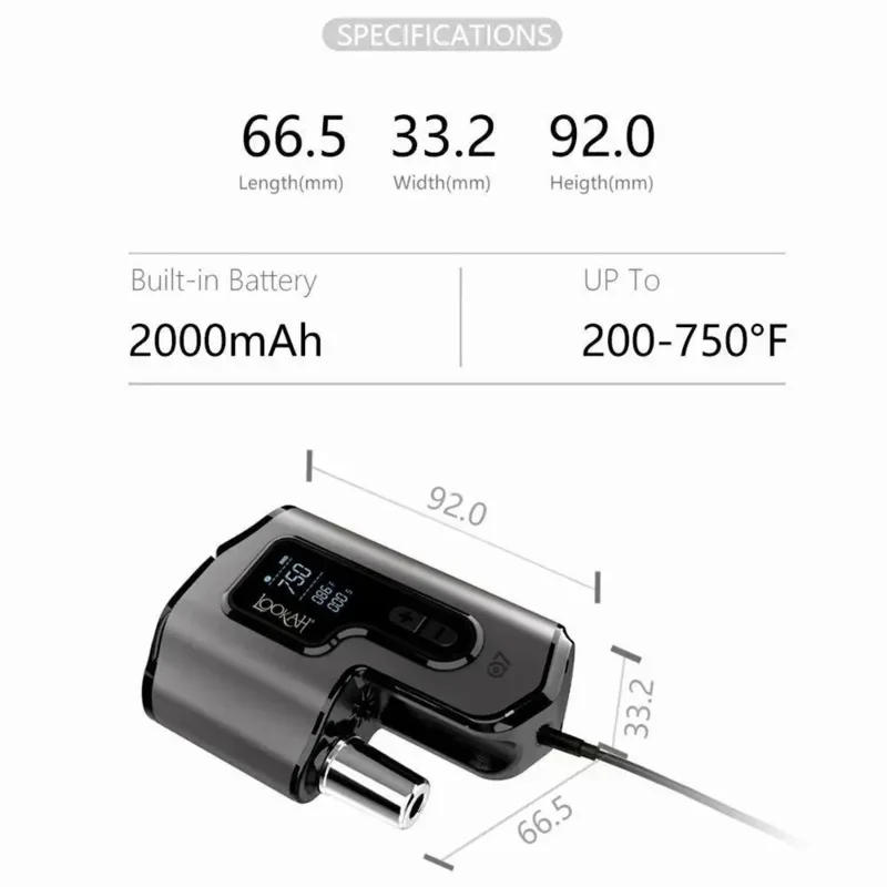 Lookah Q7 Portable Digital Temperature Controller,Chargeable