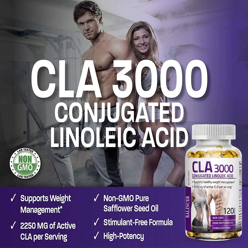 CLA 3000 - Healthy Weight Management Maintain Arterial Elasticity, Promote Blood Circulation and Strengthen Immune Function