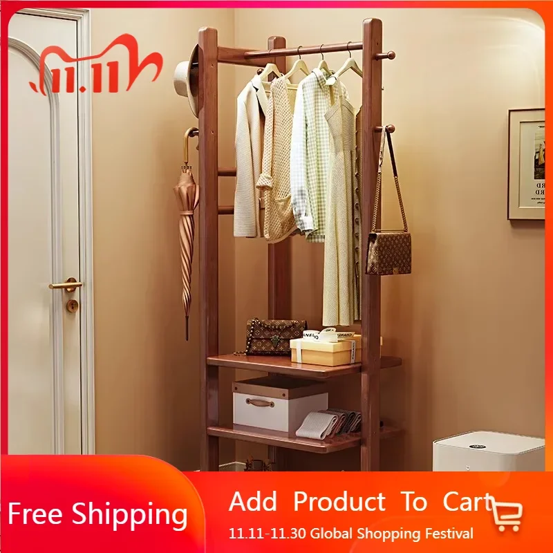

Portable Stores Coat Racks Floor Modern Hotel Luxury Nordic Storage Coat Racks Organizer Wooden Porte Manteau Salon Furniture