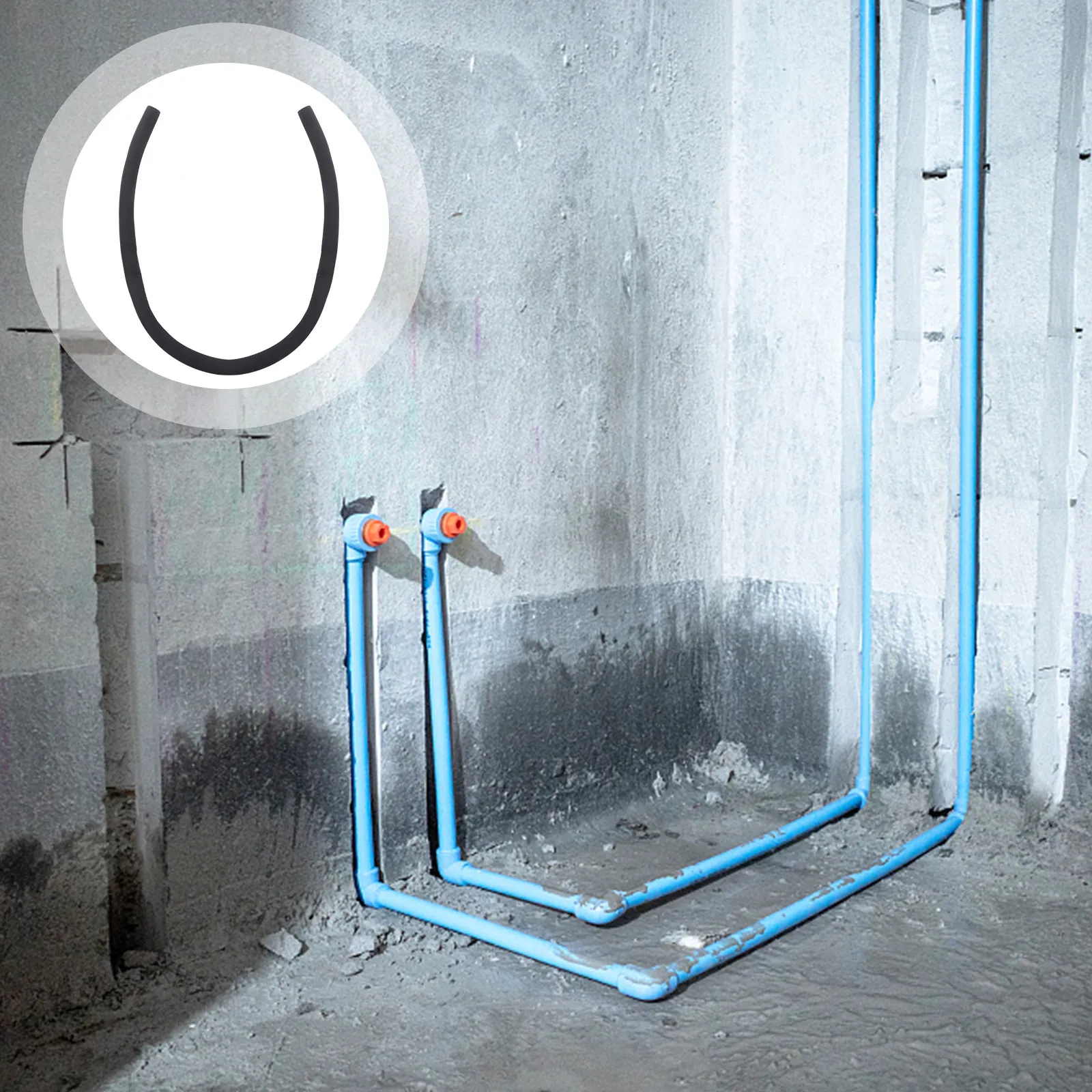 

2 шт. термоизоляционных губчатых чехлов высокой плотности для наружных труб, кондиционеров, солнечных энергетических трубок, защитная обмотка для шлангов