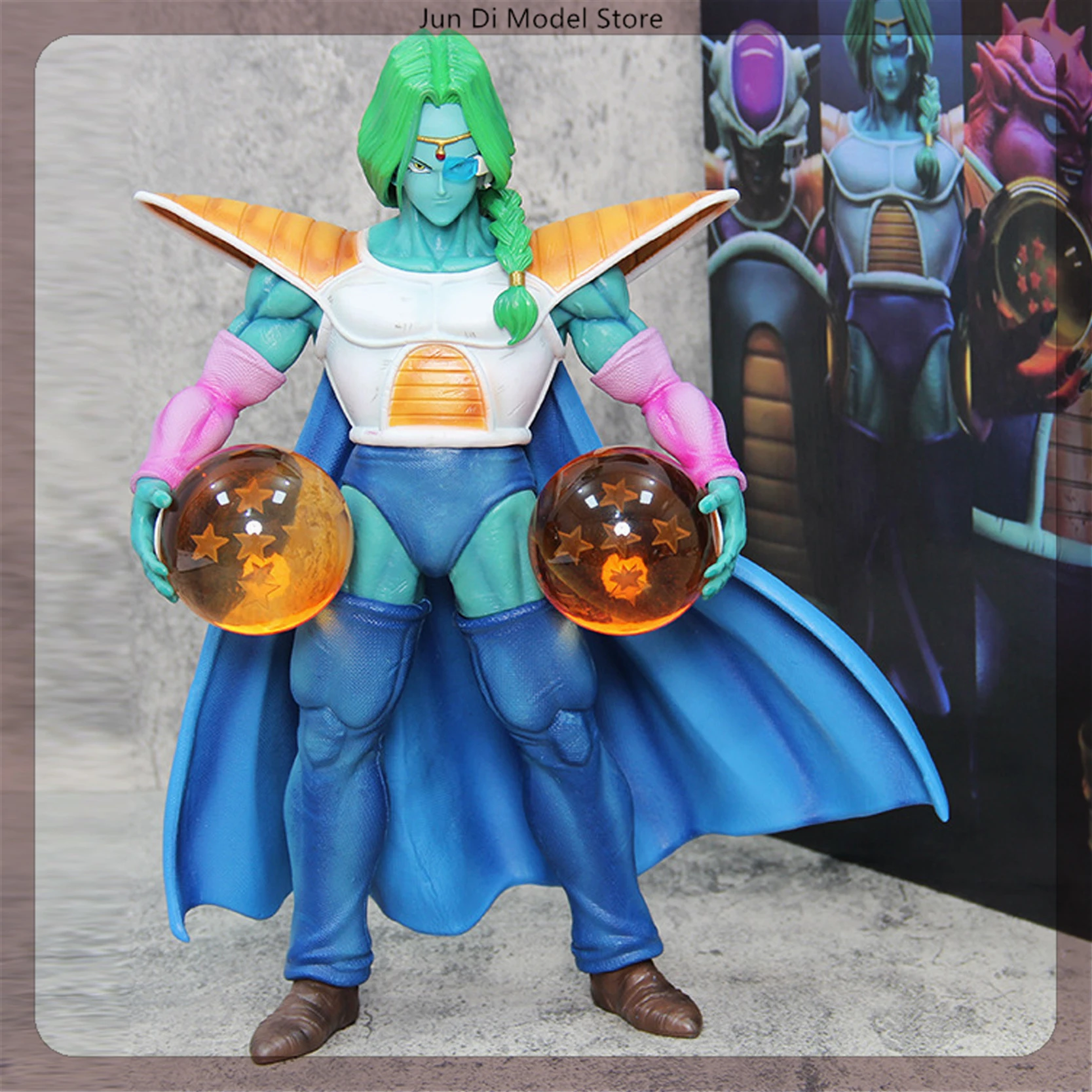 

33cm Dragon Ball Zarbon Standing Collect Dragon Balls Anime Figure Model Statue Collection Desktop Decoration Ornament Toys Gift