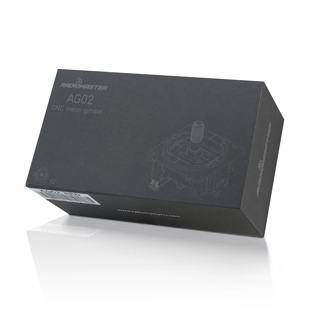 

Radiomaster AG02 CNC Hall Gimbals Black Set for TX15 / TX16S / Boxer Radio