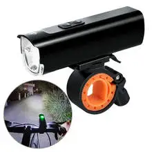 

1100LM Bicycle Headlight High-brightness IPX4 Waterproof Type-C Charging 8 Modes Bike Front Light for MTB Night Riding Safety