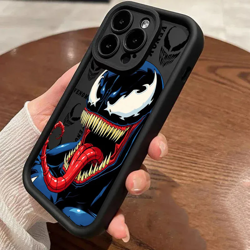 Чехол для телефона Marvels Spiderman Venom для Samsung S25 S24 S23 S22 S21 S20 F06 M16 FE Plus Ultra 4G 5G, мягкий силиконовый чехол из ТПУ