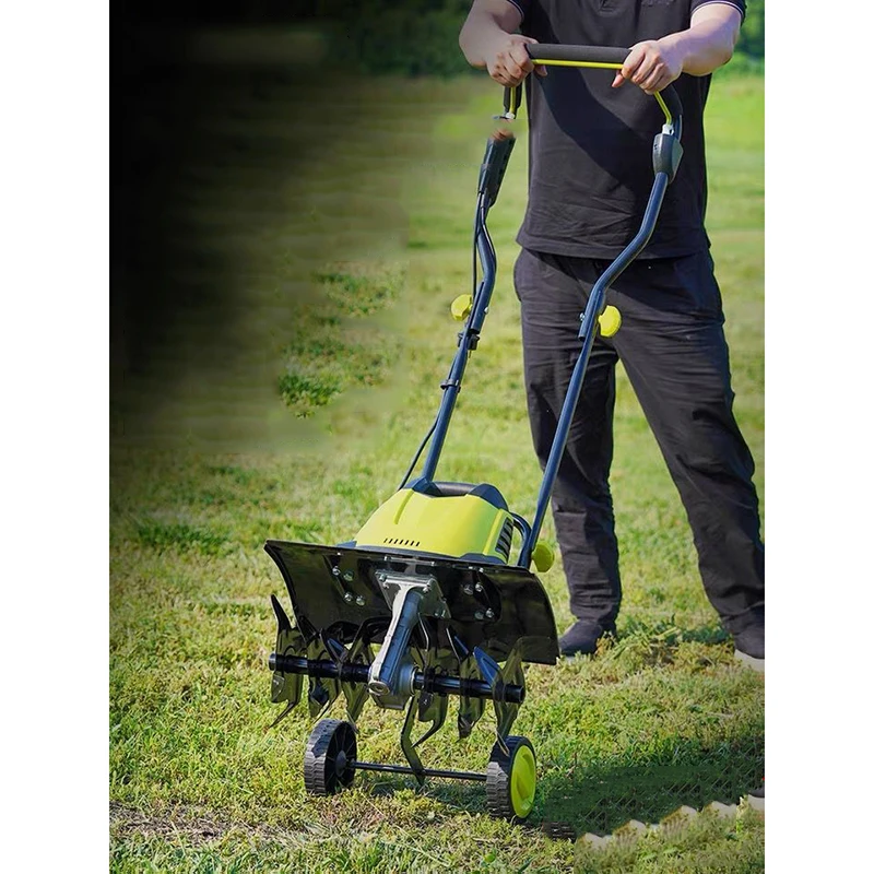 Multifunctional Garden Rotary Cultivator Bulldozer Agricultural Rotary Tiller Electric Small-Scale Scarifier Plow