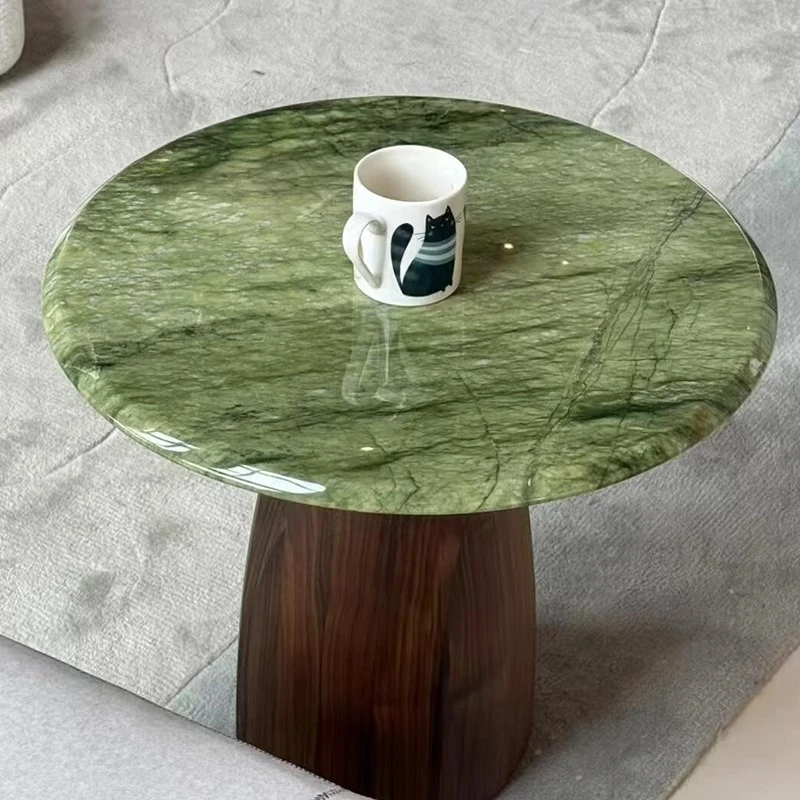 

Italian Minimalist Retro Coffee Table Modern Marble Living Room Solid Wood Coffee Table Designer Living Room Furniture FYCT