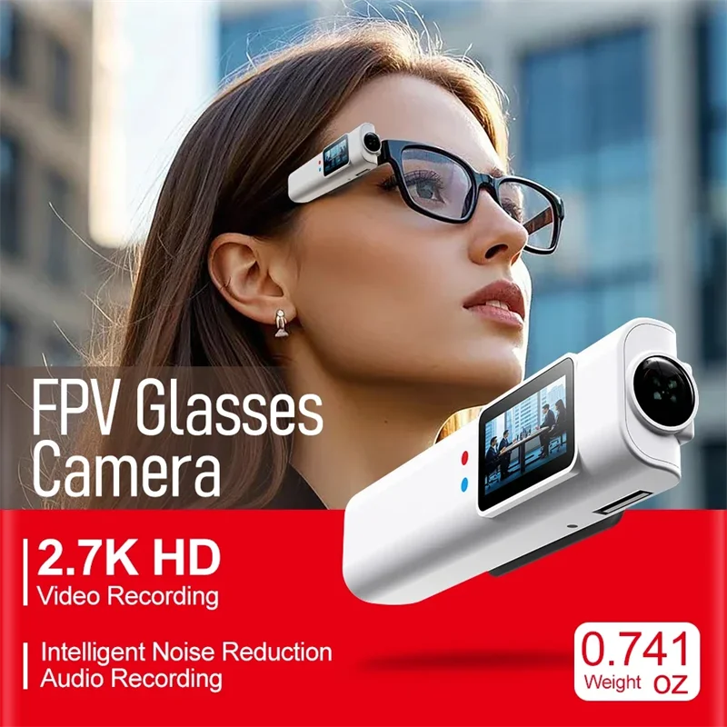 

Wearable Digital Camera 2.7k Motorcycle Glasses Action Cam Sports Camera Video Go Pro Cycling Bicycle Outdoor Man Woman Safety