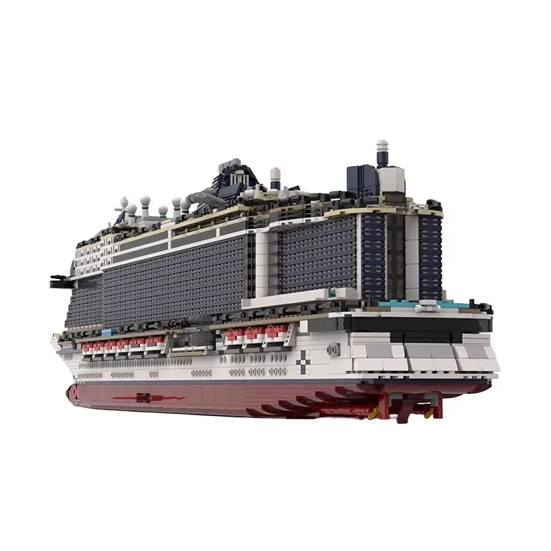 MOC-116714 Ocean Cargo Giant Ship Carrier Building Block Model • 6270 Parts Children\'s Birthday Building Blocks Toy Gifts